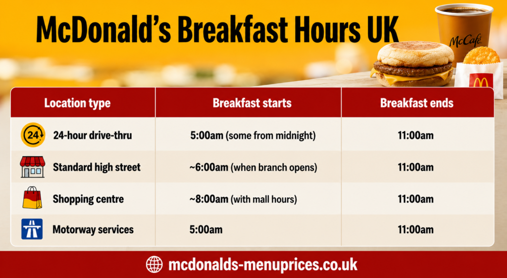 breakfast hour location wise