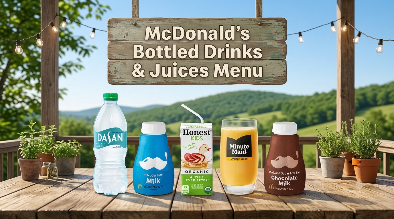 Bottled Drinks & Juices Menu