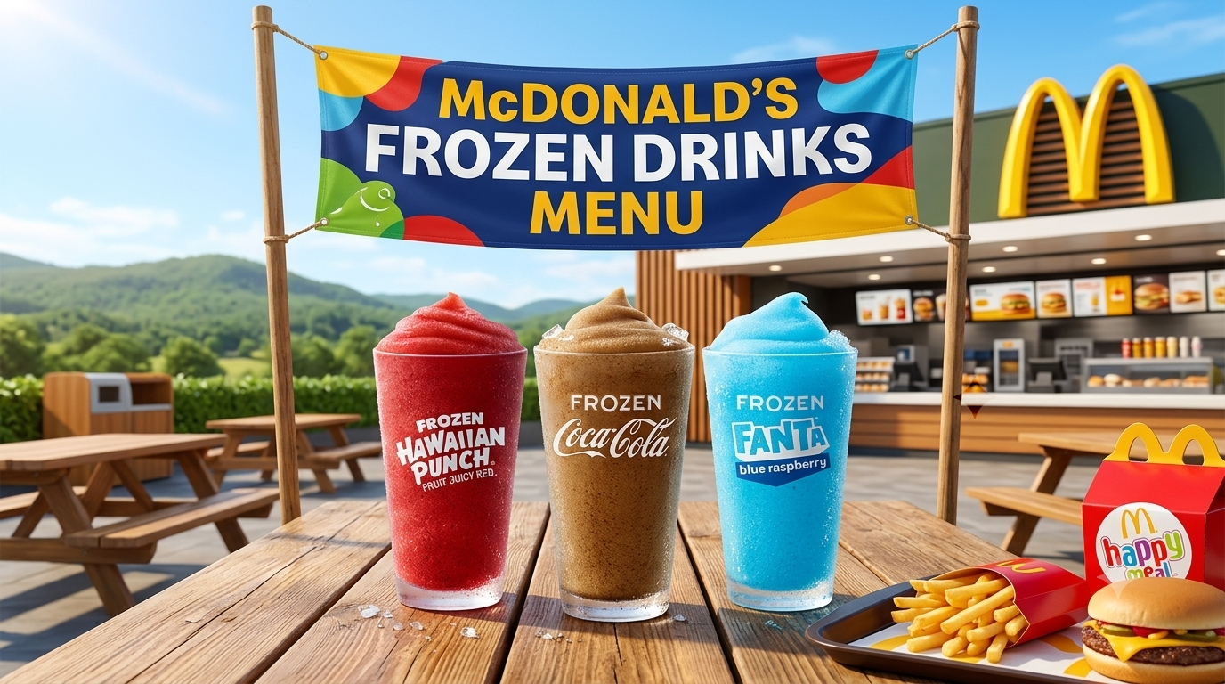 Frozen Drinks Menu